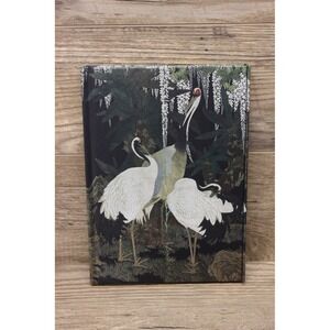 Flame Tree Notebook metal foiled lined journal Cranes Cycads and Wisteria